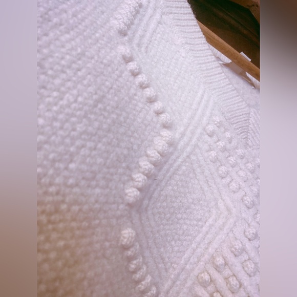Jonathan Simkhai White Textured Sweater - Picture 1 of 5